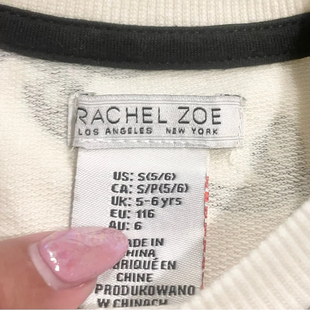 Rachel Zoe Cream Bow Print Top and Skirt Set